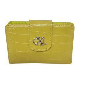 CXL by Christian Lacroix Forestis Croco Bifold Wallet Moss NWT $48